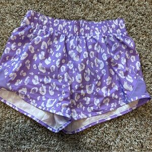 All in Motion Lavender Patterned Shorts